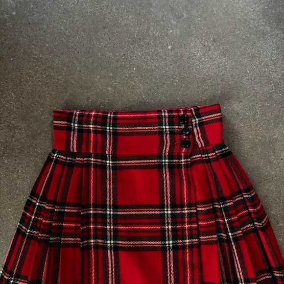 Vintage Anne Klein Tartan Plaid Mini Skirt - Picture 2 of 4